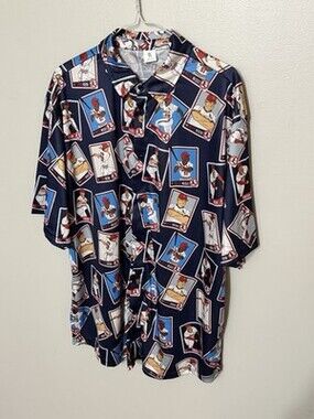 St. Louis Cardinals HOF Baseball Card Shirt XL -Edward Jones On Back